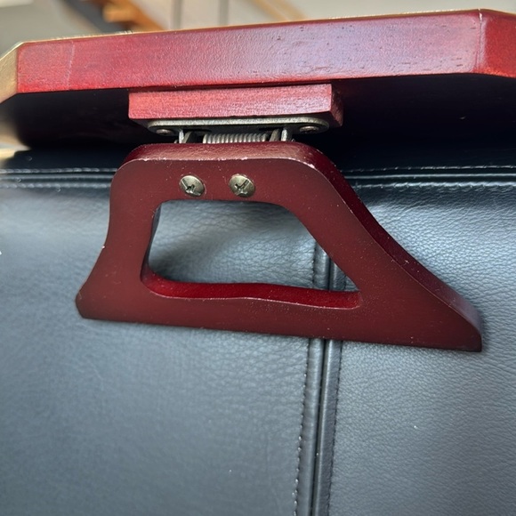 Wood Octagonal sofa armrest Trays - Picture 5 of 8